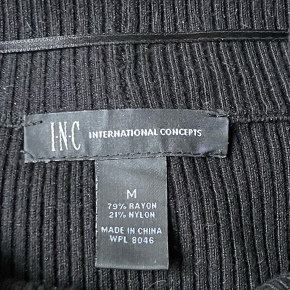 Women’s INC International Concepts - Black Sweater Dress - Picture 5 of 6